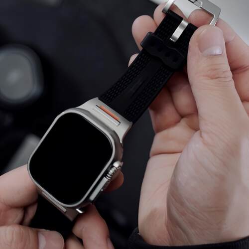 拓步者运动表带适用苹果手表Ultra3表带iwatch11applewatch10新款运动液态硅胶表带运动健身硅胶表带 - 图0