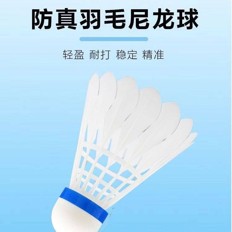 仿真鹅毛尼龙羽毛球耐打防风比赛10只装套装正品不易学生训练室外,淘宝优惠券,粉丝福利购,淘宝优惠卷