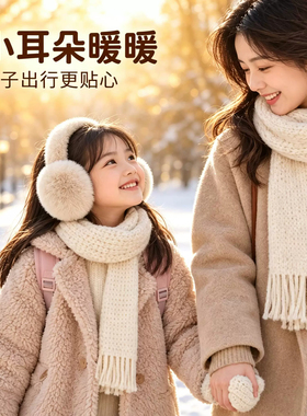 冬季毛绒折叠保暖防冻女款耳罩