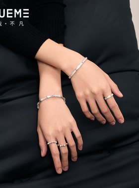 真我不凡S925银镂空铜钱戒指