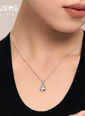 真我不凡S925纯银葫芦毛衣链女