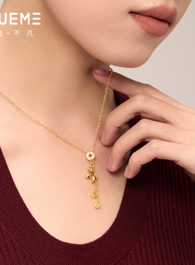 真我不凡S925银小马铜钱项链本命年新年2025马年毛衣链轻奢高级感