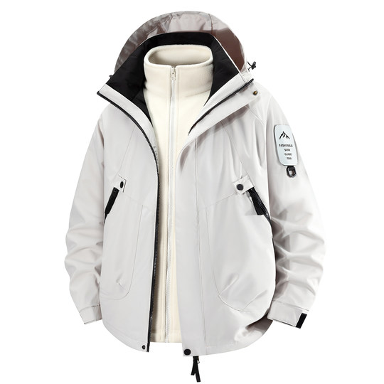 Men's and women's spring and autumn three-in-one jackets