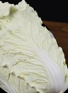 东方泥土 陶瓷白菜摆件 家居客厅电视柜酒柜装饰工艺品/百财聚来