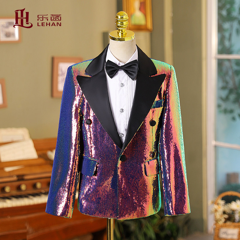 男童幻彩演出服儿童亮片礼服小提琴男童礼服小男孩男生主持西装,淘宝优惠券,粉丝福利购,淘宝优惠卷