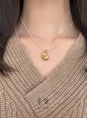 半觉拉丝工艺葫芦香雾灰巨闪好运福禄寿百搭吊坠万能扣礼物可开票