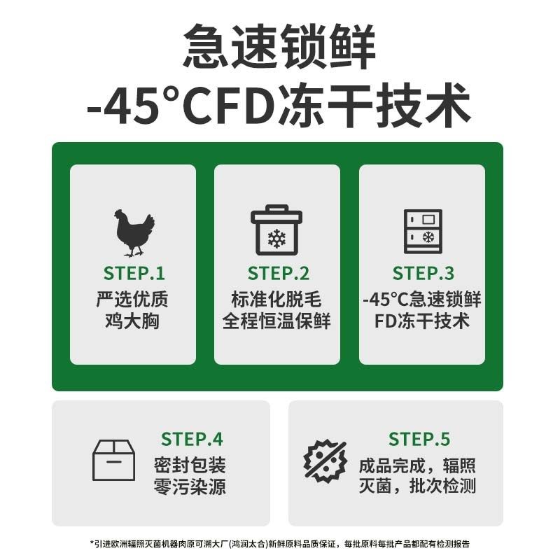 泰格宠物冻干鸡肉粒猫零食纯纯冻干猫狗通用鸡肉纯肉零食营养拌粮,淘宝优惠券,粉丝福利购,淘宝优惠卷