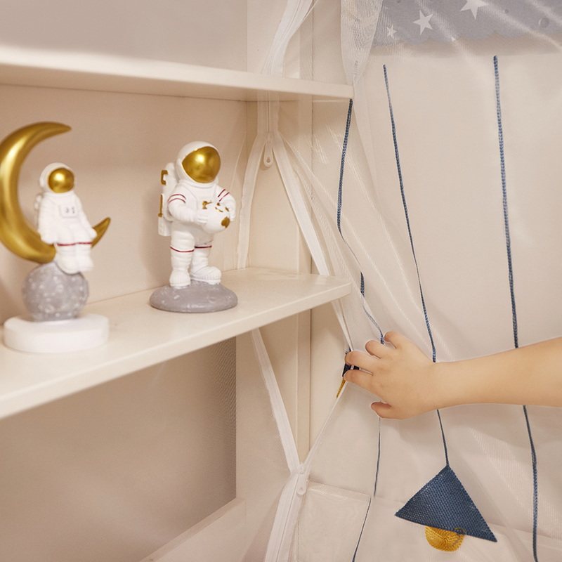 子母床下铺专用梯形绣花蚊帐儿童上下床高低O床双层床家用不挡书,淘宝优惠券,粉丝福利购,淘宝优惠卷