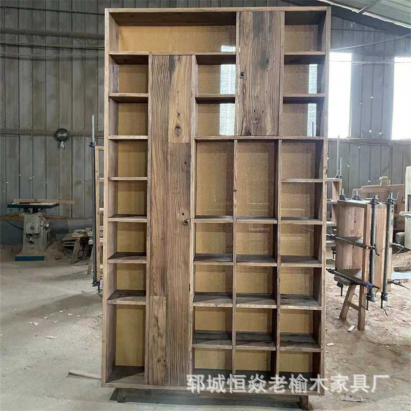 北方老榆木博古架办公茶叶展示柜落地式客厅格子架新中式收纳架,淘宝优惠券,粉丝福利购,淘宝优惠卷
