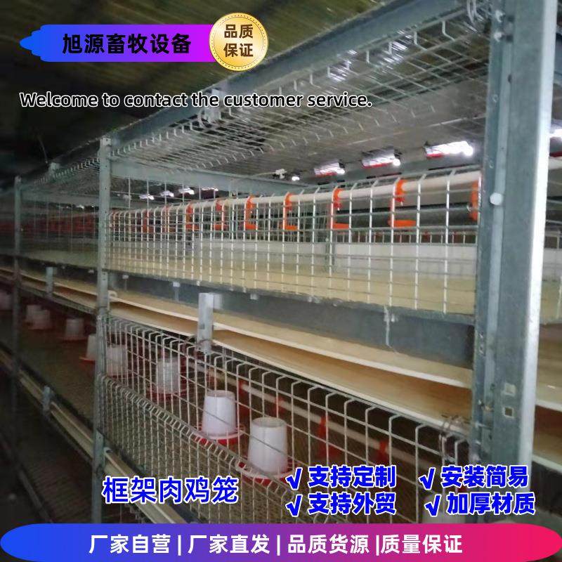 全自动框架肉鸡笼三层立式养鸡笼镀锌工艺养殖设备,淘宝优惠券,粉丝福利购,淘宝优惠卷