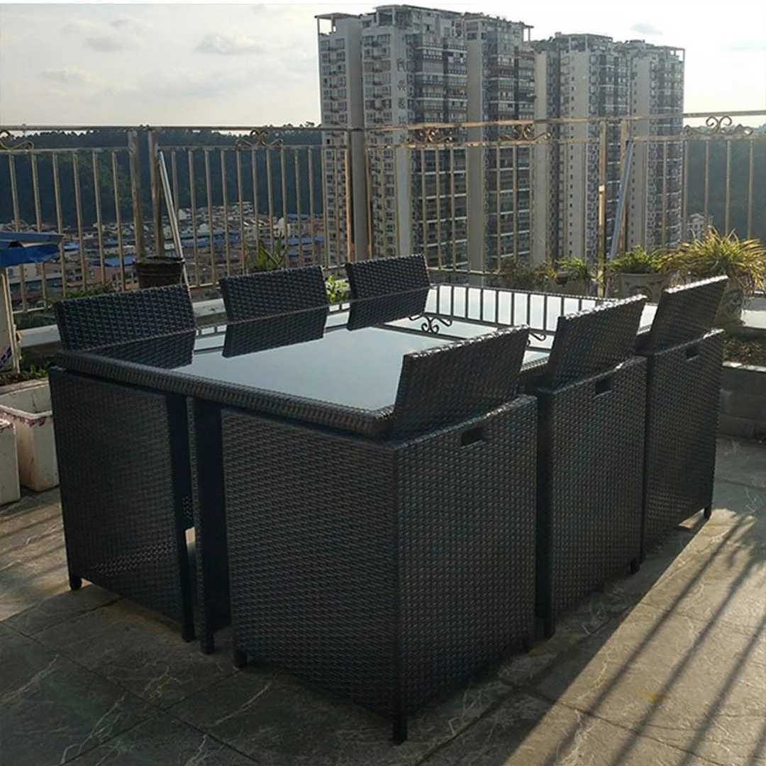 户外咖啡桌椅组合别墅庭院阳台花园高端藤编防水防晒茶几桌椅带伞,淘宝优惠券,粉丝福利购,淘宝优惠卷