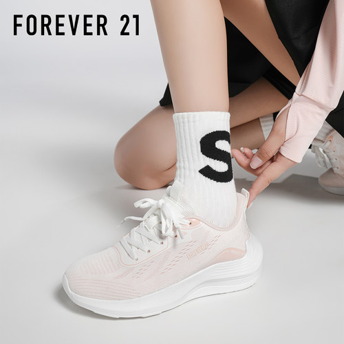 F21飞织鞋女2026新款春季厚底百搭轻便耐磨舒适不累脚跑步运动鞋 - 图2