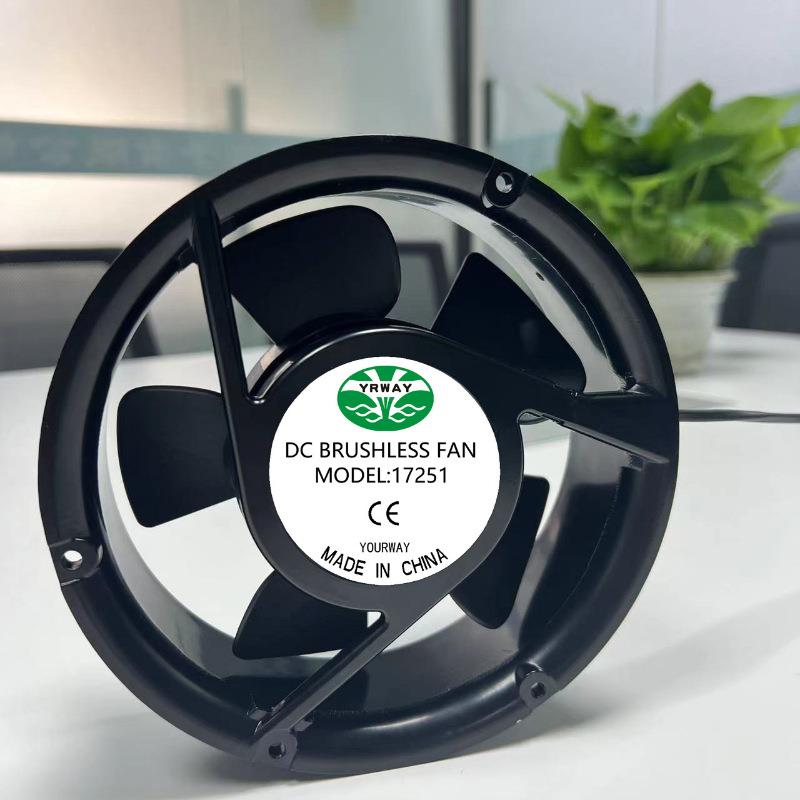 Spot 17251 fan high rotation waterproof industrial chassis fan cabinet mute dc cooling_fan