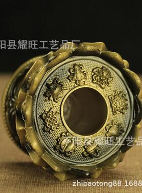 中号树脂莲花底座手摇青铜色树脂莲花底座像底座学院底座