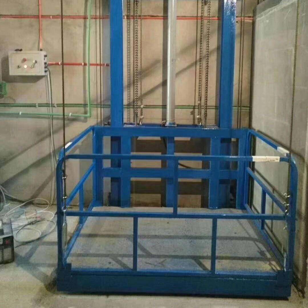 导轨式货梯车间大吨位上下货平台简易液压升降机电动货梯升降机,淘宝优惠券,粉丝福利购,淘宝优惠卷