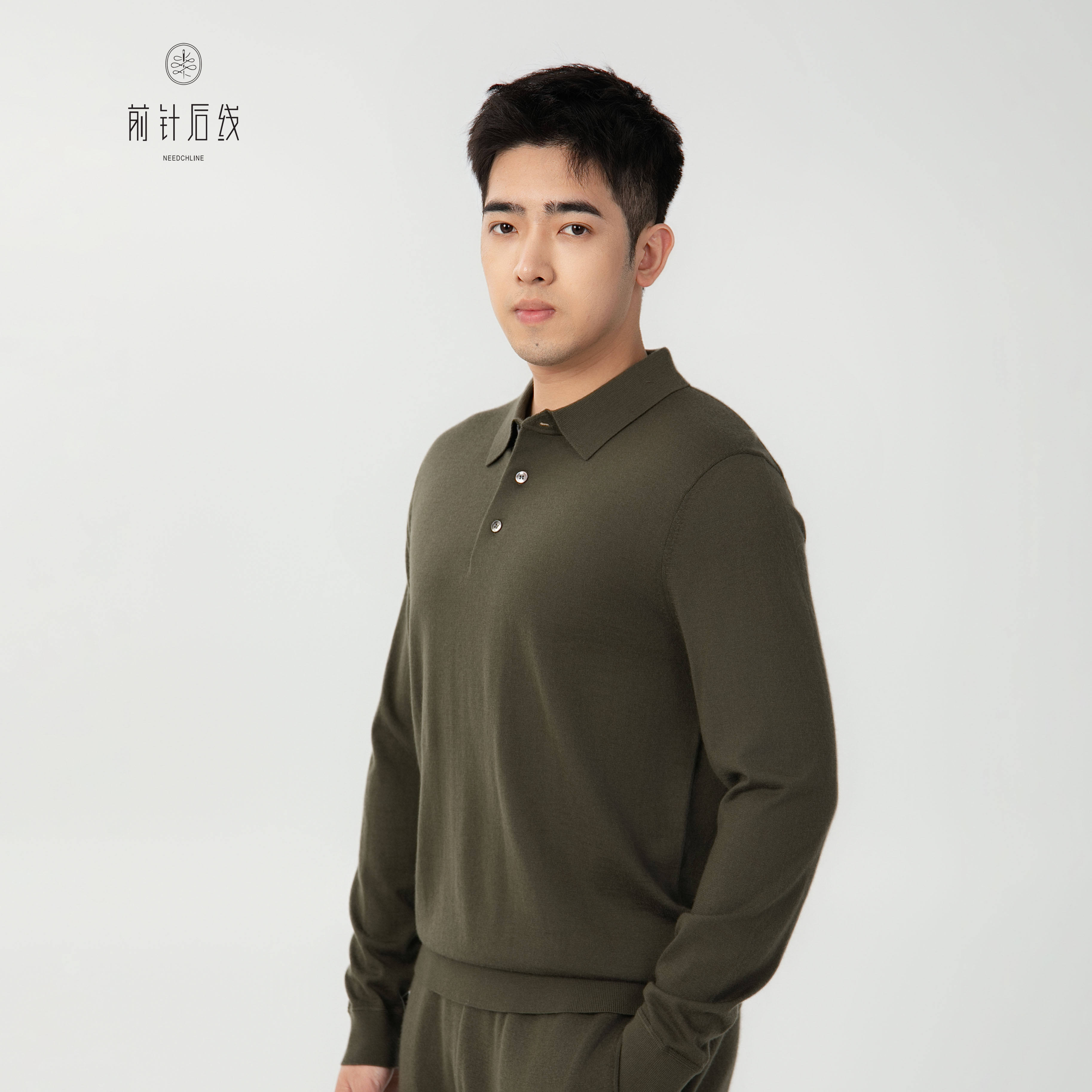 前针后线100%纯羊绒男士羊绒衫翻领长袖POLO衫男秋冬降温保暖穿搭,淘宝优惠券,粉丝福利购,淘宝优惠卷