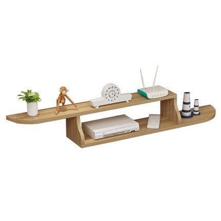 机顶盒墙壁挂架墙上置物架子免打孔客厅隔板路由器电视柜卧室挂墙 - 图2