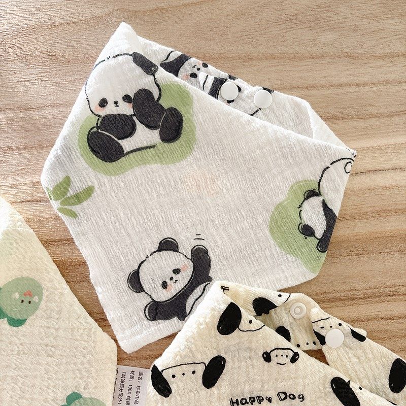 3条装薄款男女宝宝纯棉纱布三角巾围嘴全棉新生婴儿透气口水巾夏,淘宝优惠券,粉丝福利购,淘宝优惠卷