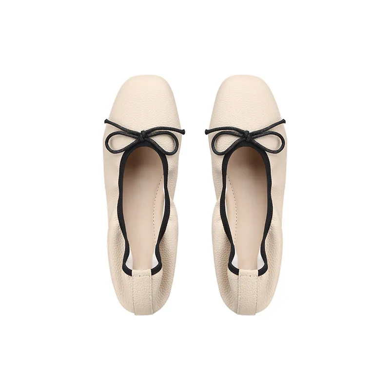 葡萄妈Studiolee 2025春夏温柔蝴蝶结方头浅口平底软底芭蕾单鞋女,淘宝优惠券,粉丝福利购,淘宝优惠卷