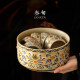 Dunhuang ຄໍາແລະເງິນສາຂາ intertwined ຮູບແບບຊາລ້າງ