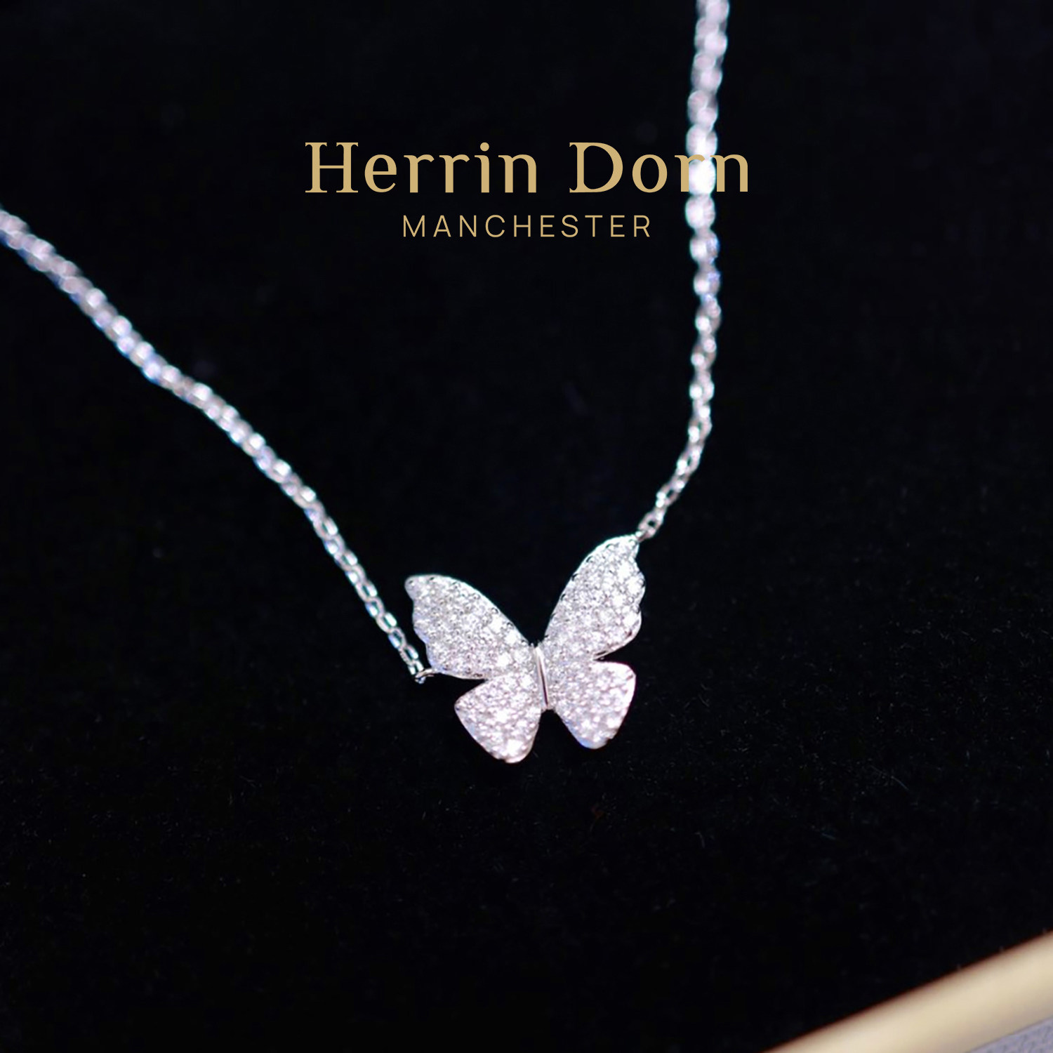 HerrinDorn赫琳德漫步庄园系列灵动蝴蝶项链