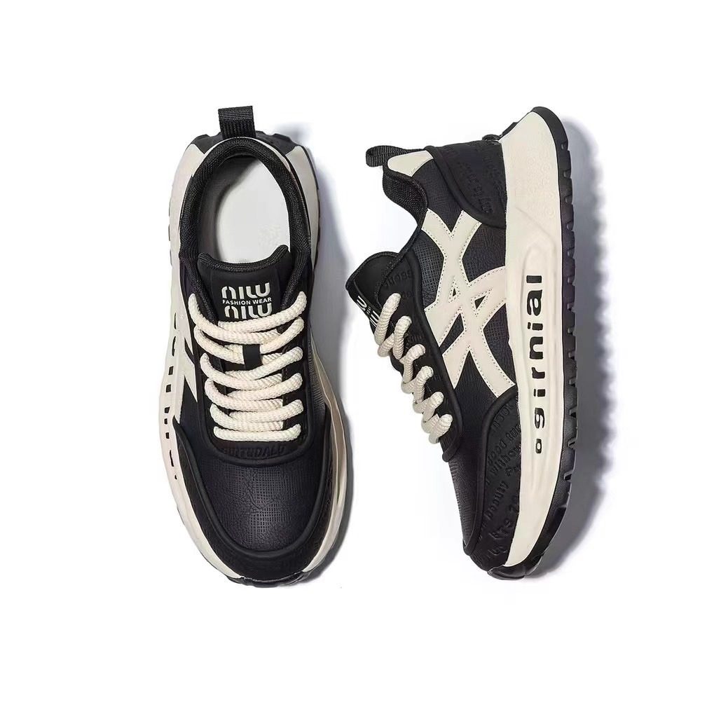 A男鞋25新款男鞋秋季阿甘鞋德训鞋厚底潮运动休闲鞋真皮休闲鞋,淘宝优惠券,粉丝福利购,淘宝优惠卷