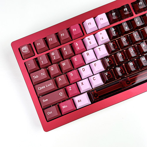 【顺丰】雾影键帽热升华PC透明双拼PBT原厂高度154小全套机械键盘 - 图2