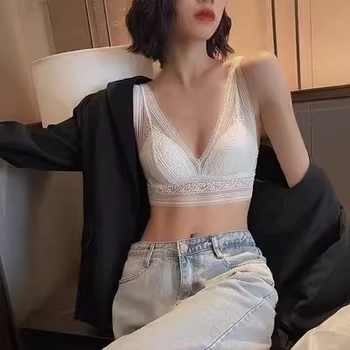 内衣女无钢圈薄款聚拢小胸衣白色学生胸罩夏季O实付39.9元到手包邮