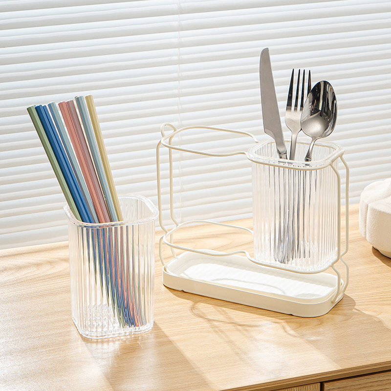 家用筷子筒轻奢厨房刀叉收纳盒沥水置物架壁挂式筷笼家居生活用品,淘宝优惠券,粉丝福利购,淘宝优惠卷