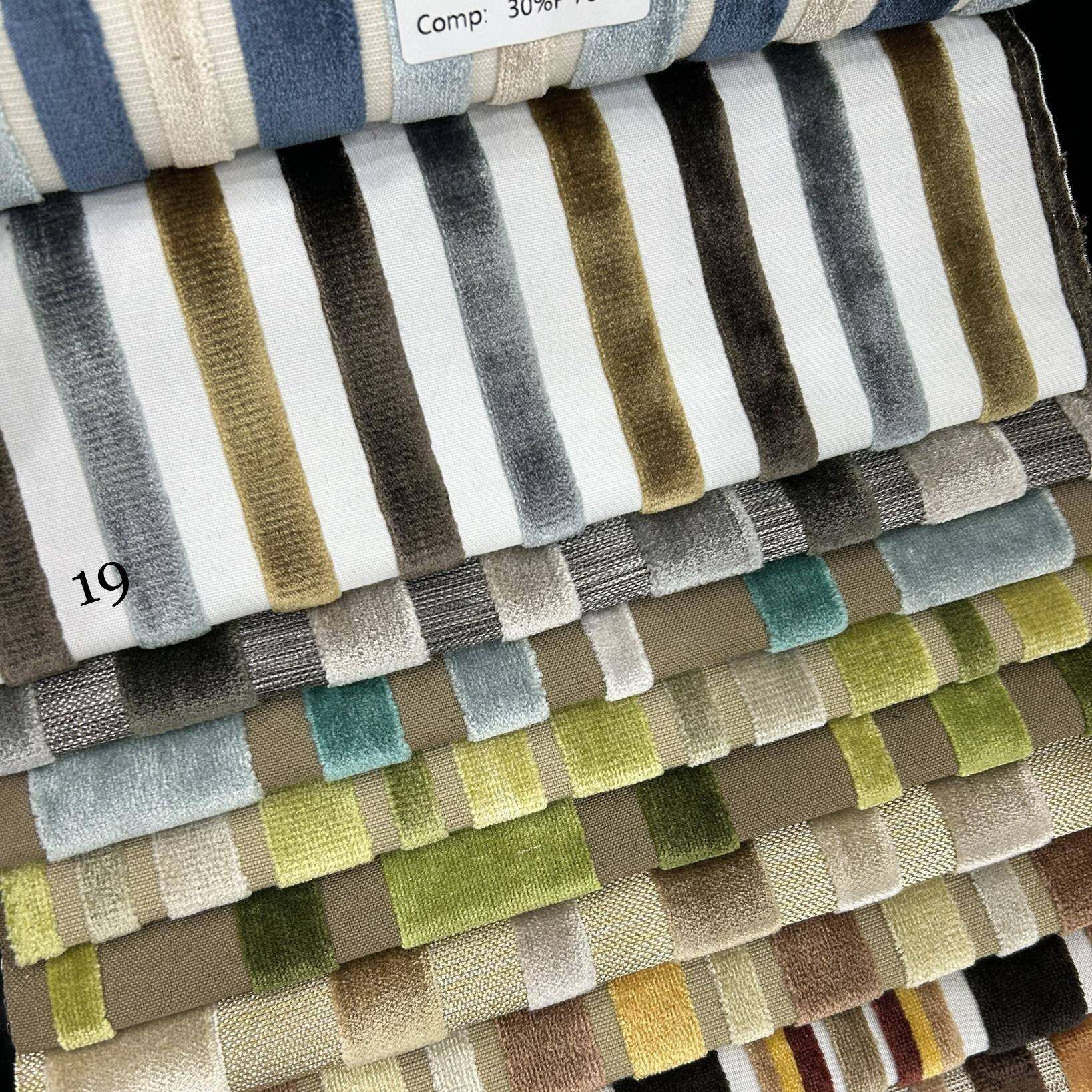 门幅140cm割绒双色深蓝色浅蓝色多色蓝绿宽条纹条子沙发布抱枕布,淘宝优惠券,粉丝福利购,淘宝优惠卷