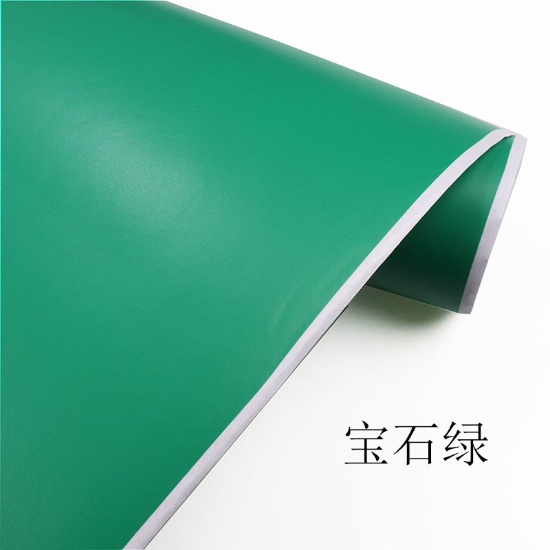 哑光浅绿翠绿绿色宝石绿墨绿PVC贴纸墙贴壁纸即时贴背胶自粘防水 - 图2