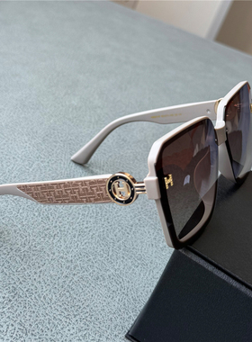 VazRobe高档女士偏光太阳镜轻奢墨镜女款方形高清帅气百搭咖框茶