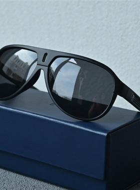 TR90男士偏光太阳镜蛤蟆镜亲肤高清开车钓鱼黑色墨镜茶色运动休闲