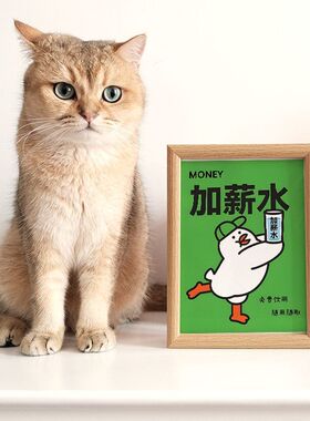 加薪相框趣味招财寓意桌面摆件