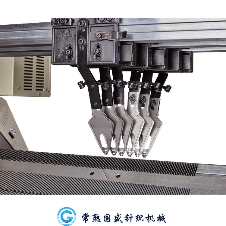 提花织领电脑横机罗纹编织机衣领机单系统全自动针织机毛衣机 - 图0