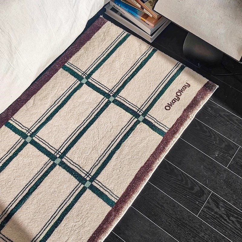 地毯卧室床边毯复古客厅沙发茶几毯阳台坐垫飘窗垫家用防滑脚垫子 - 图1