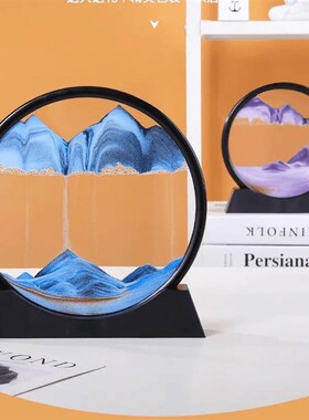 流沙画时来运转摆件客厅电视柜酒柜轻奢高档高级家具装饰品办公室