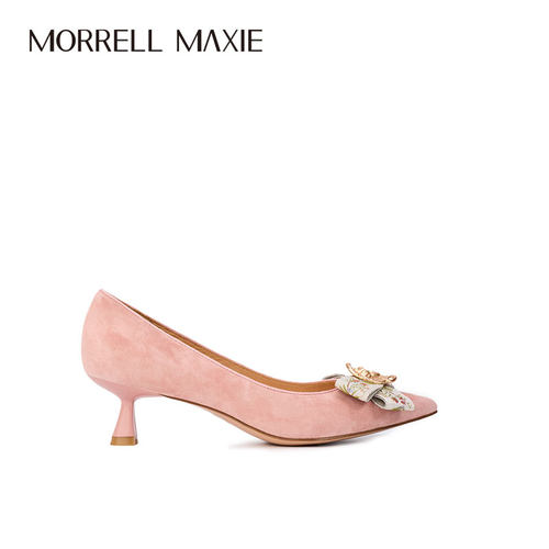 Morrell Maxie粉色尖头高跟鞋女2025新款细跟单鞋｜MW251014PK - 图2