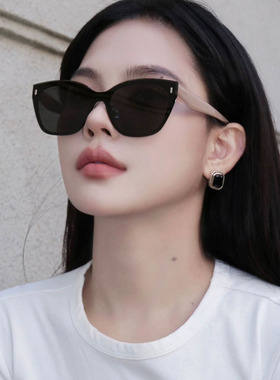 猫眼墨镜女2025新款高级感偏光茶色太阳镜防晒防紫外线开车 8005