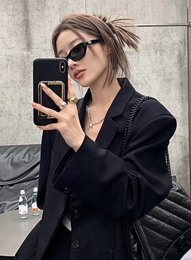 2025新款韩版复古GM猫眼墨镜女款潮小脸时髦高级感街拍ins太阳镜