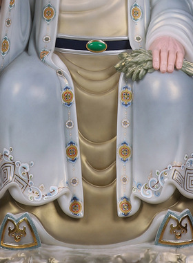 合成玉石粉中式佛堂装饰摆件