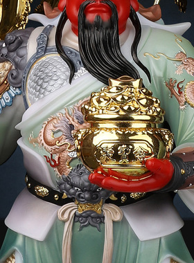 合成玉石中式佛堂装饰摆件