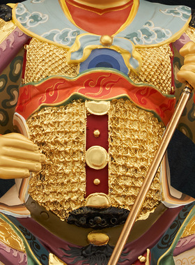 铜中式佛堂铜鎏金六十甲装饰摆件