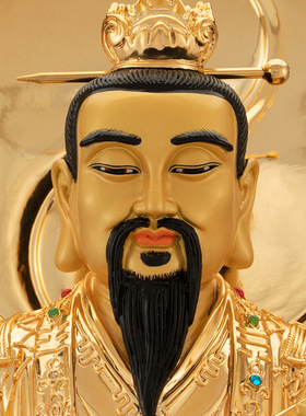 铜中式佛堂三清像台湾铜装饰摆件