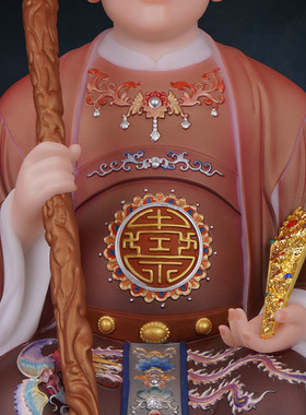 合成玉石中式佛堂装饰摆件