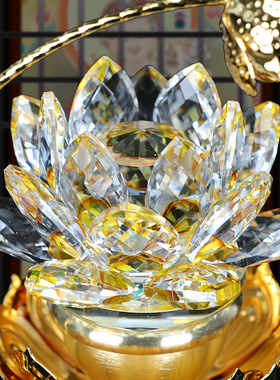 玻璃中式佛堂供佛灯七彩装饰摆件