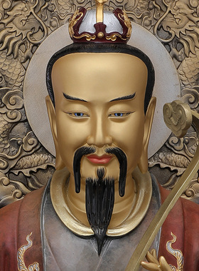 铜中式佛堂全铜三清像太装饰摆件