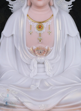 合成玉石中式佛堂装饰摆件