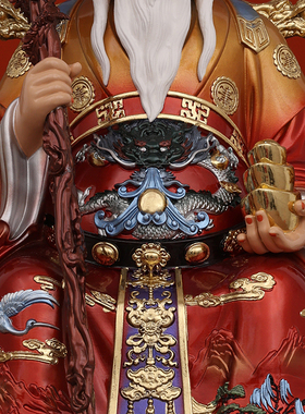 树脂中式佛堂树脂土地公装饰摆件