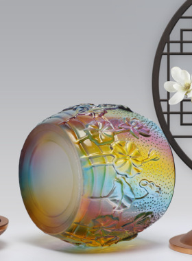 琉璃中式佛堂供具合金琉装饰摆件